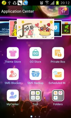 GOSMS Carnival Night Theme android App screenshot 1